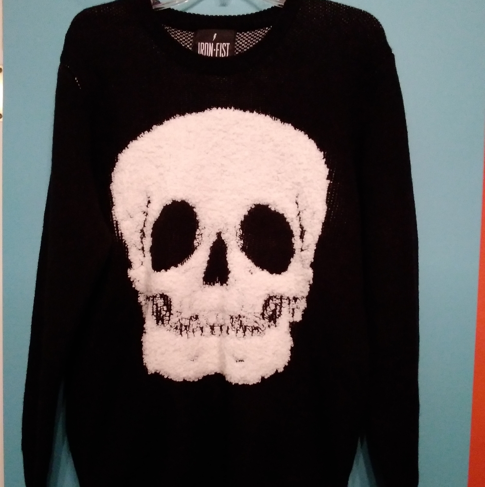 Iron Fist Skull Sweater